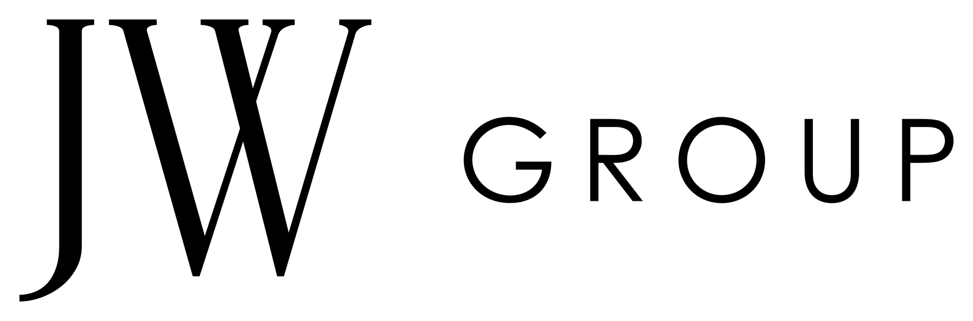 A text banner reading JW GROUP