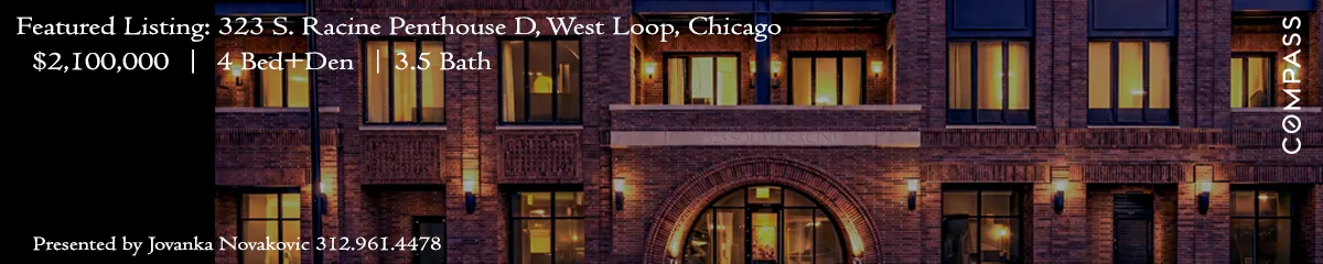 Luxury Duplex Penthouse with Rooftop Terrace in Chicago's West Loop For Sale