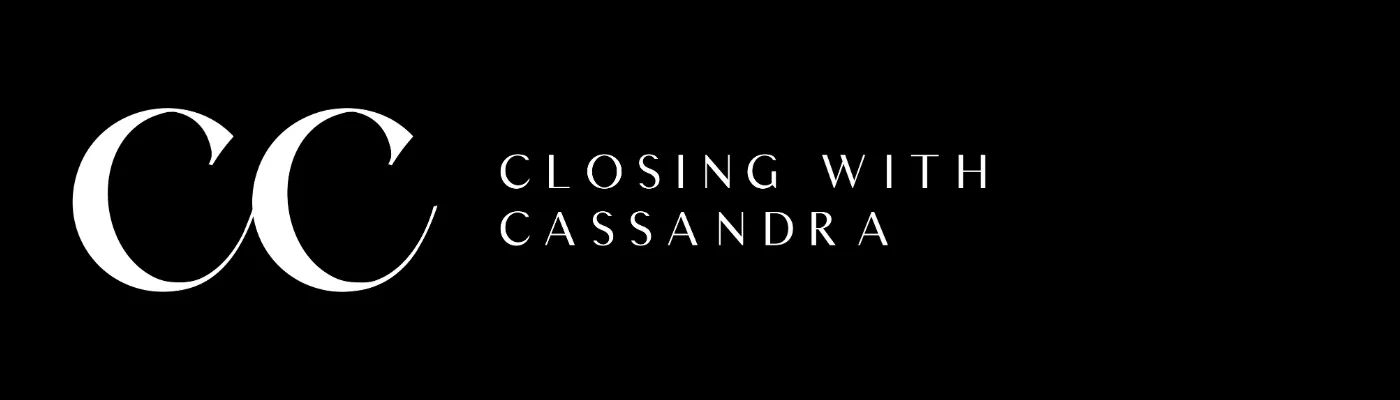 Official logo for Closing with Cassandra. Cassandra De Leon, licensed real estate agent and Realtor specializing in Howard County, Maryland and the DMV area.