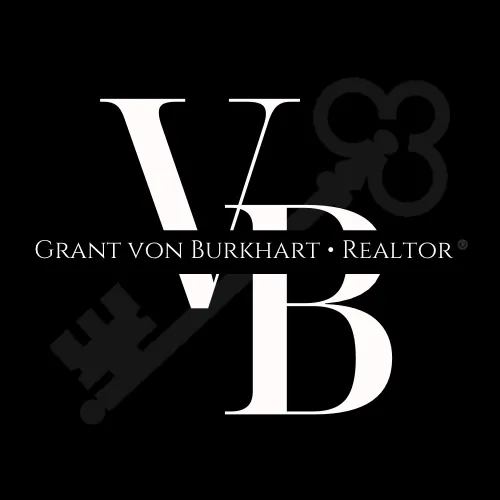 Photo of VB logo for Grant von Burkhart | Realtor in an elegant and clean Black & White style