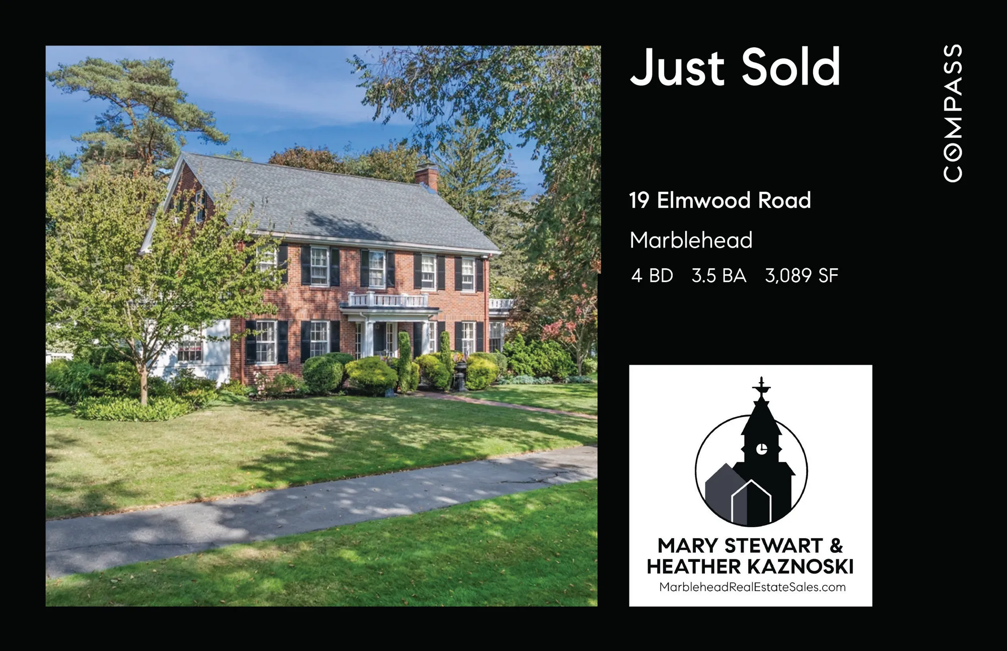19 Elmwood Road Marblehead Just Sold Postcard
