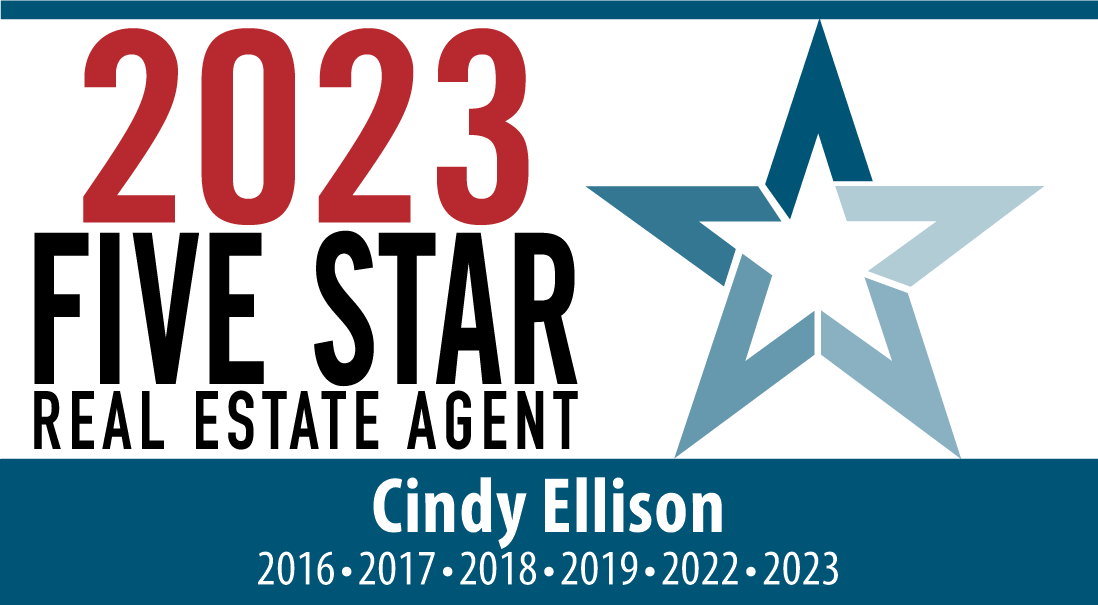 A text banner advertising Cindy Elison as a real estate agent