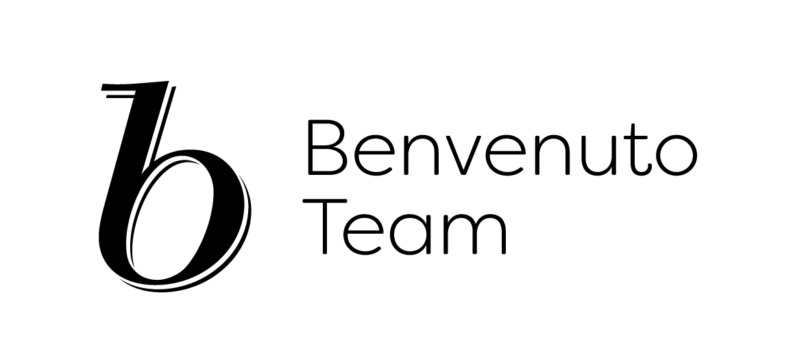 A text banner describing Benvenutos team.