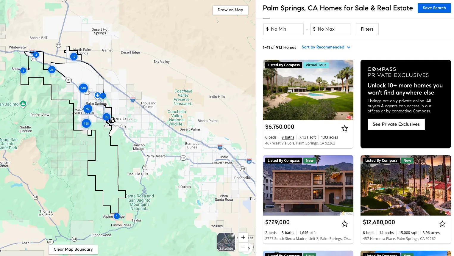 Homes For Sale in Palm Springs