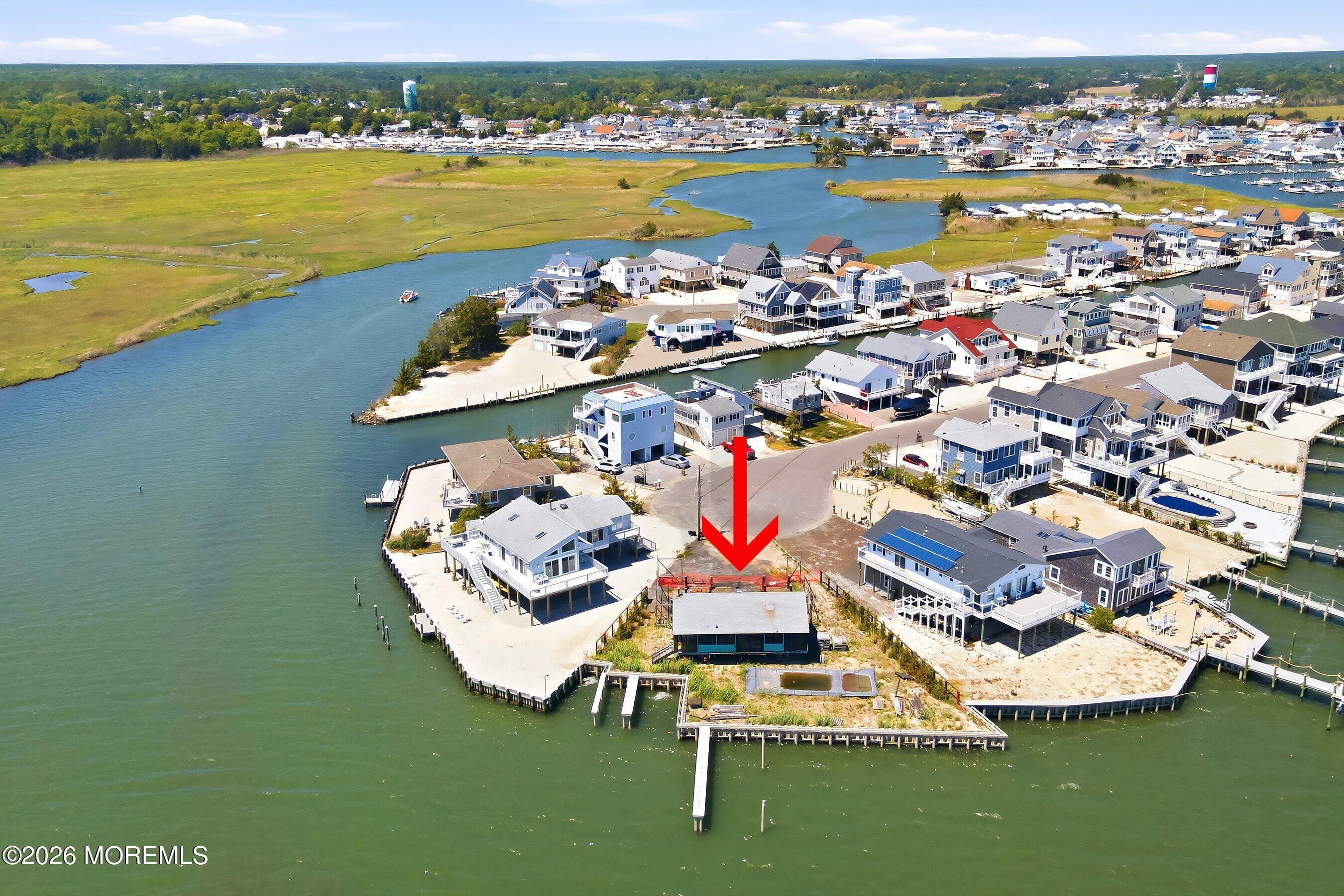 48 Parker Road Tuckerton, NJ 08087 - Photo 30 of 35 an aerial view of a house with a ocean view