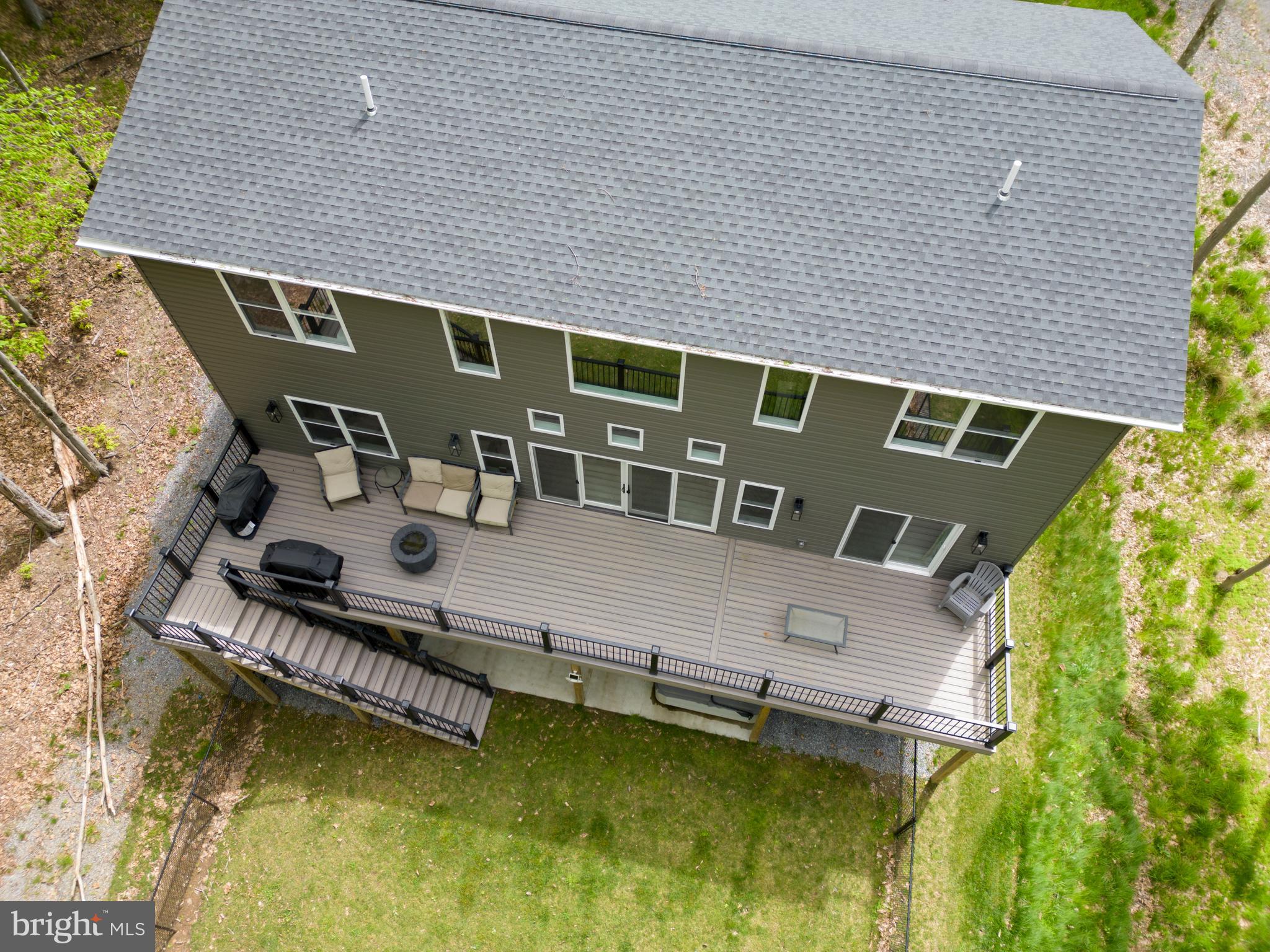2645 Carribean Road Du Bois, PA 15801 - Photo 45 of 55 an aerial view of a house with swimming pool and porch with furniture
