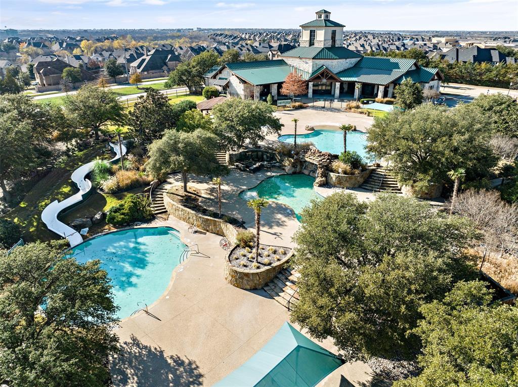 5603 Blazing Star Road Frisco, TX 75036 - Photo 37 of 39 an aerial view of a house with a yard lake view