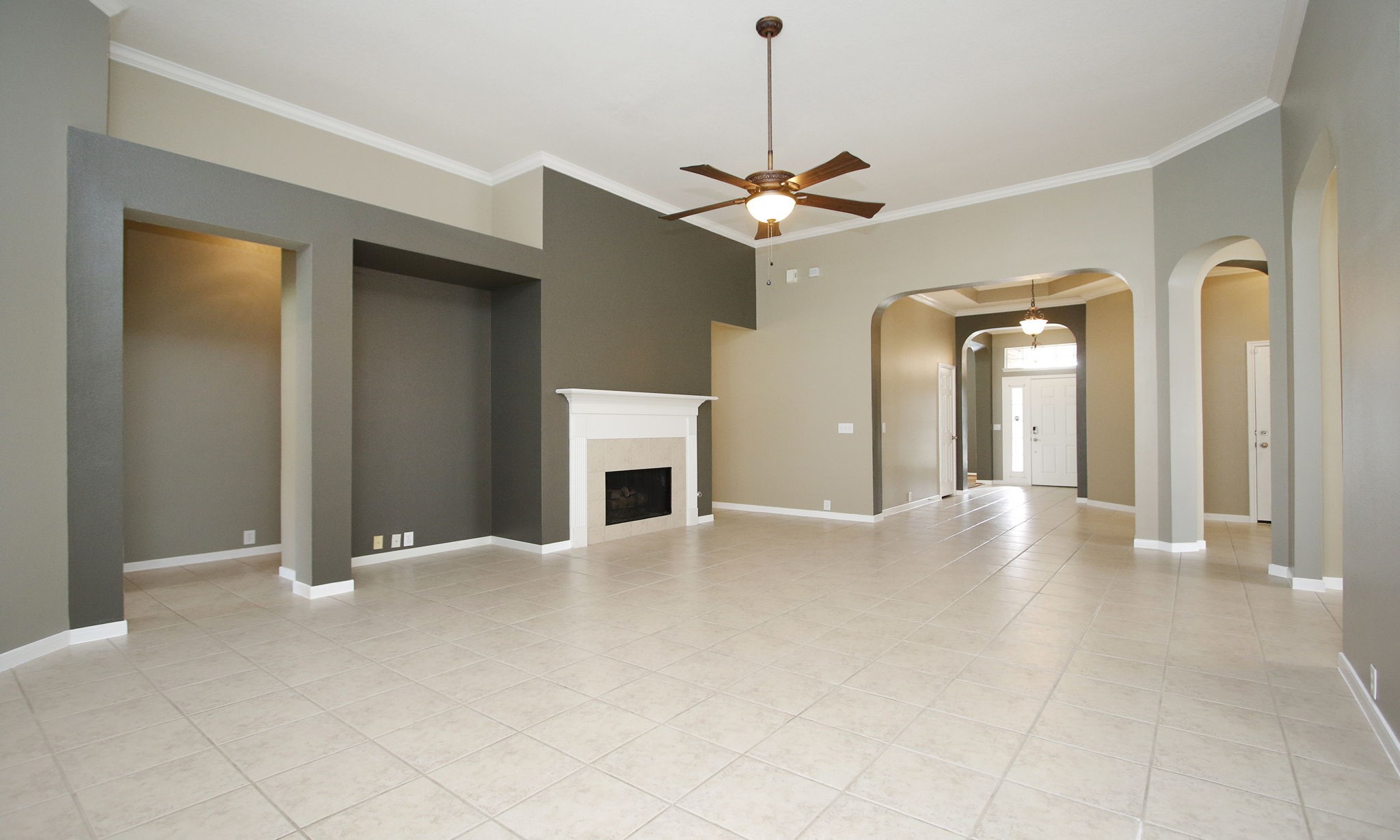 2802 Parkeston Drive Spring, TX 77388 - Photo 14 of 49 a view of an empty room with a fireplace