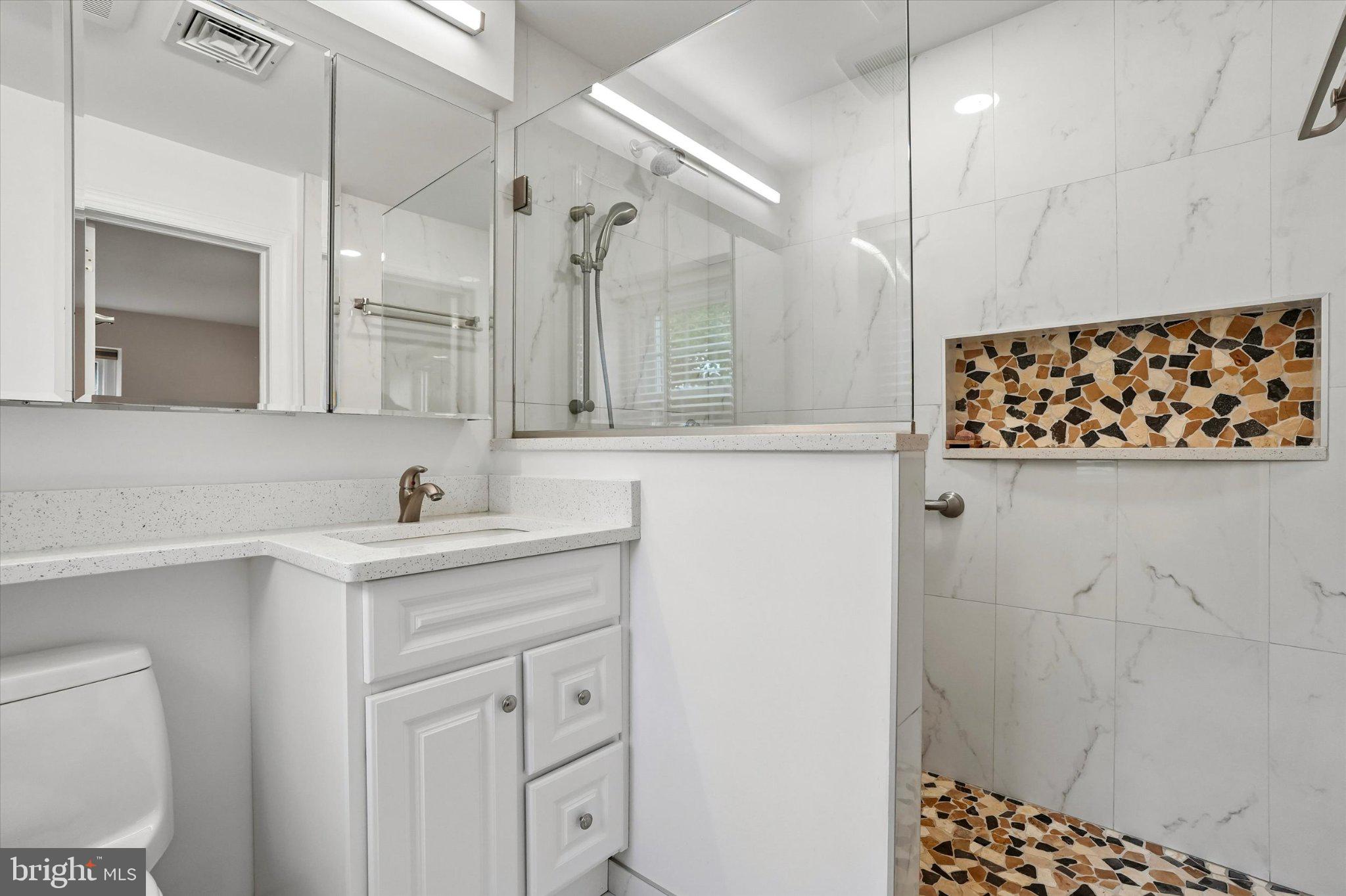 625 Foxcroft Road Elkins Park, PA 19027 - Photo 30 of 49 New Ensuite Bathroom With Oversized Walk In Shower