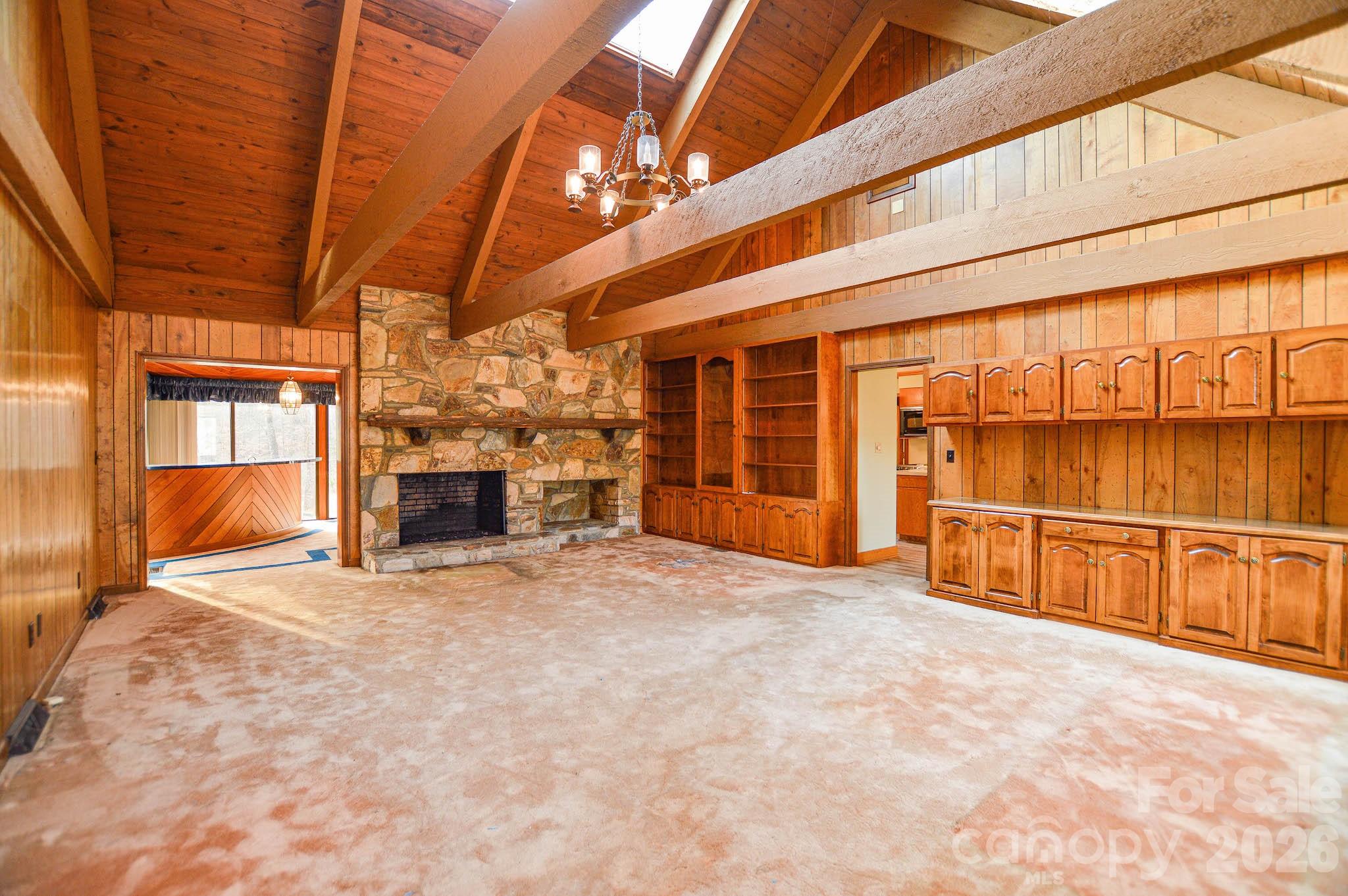 6910 State Highway 49 Mount Pleasant, NC 28124 - Photo 4 of 26 a view of an empty room with a fireplace