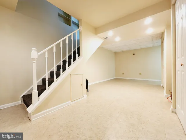 a view of a room with a slide