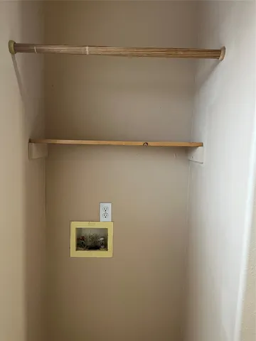 a close view of closet