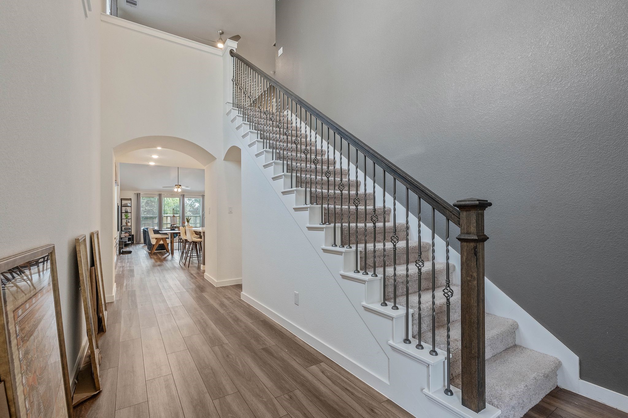 509 Timber Voyage Court Conroe, TX 77304 - Photo 5 of 36 a view of entryway and hall with wooden floor