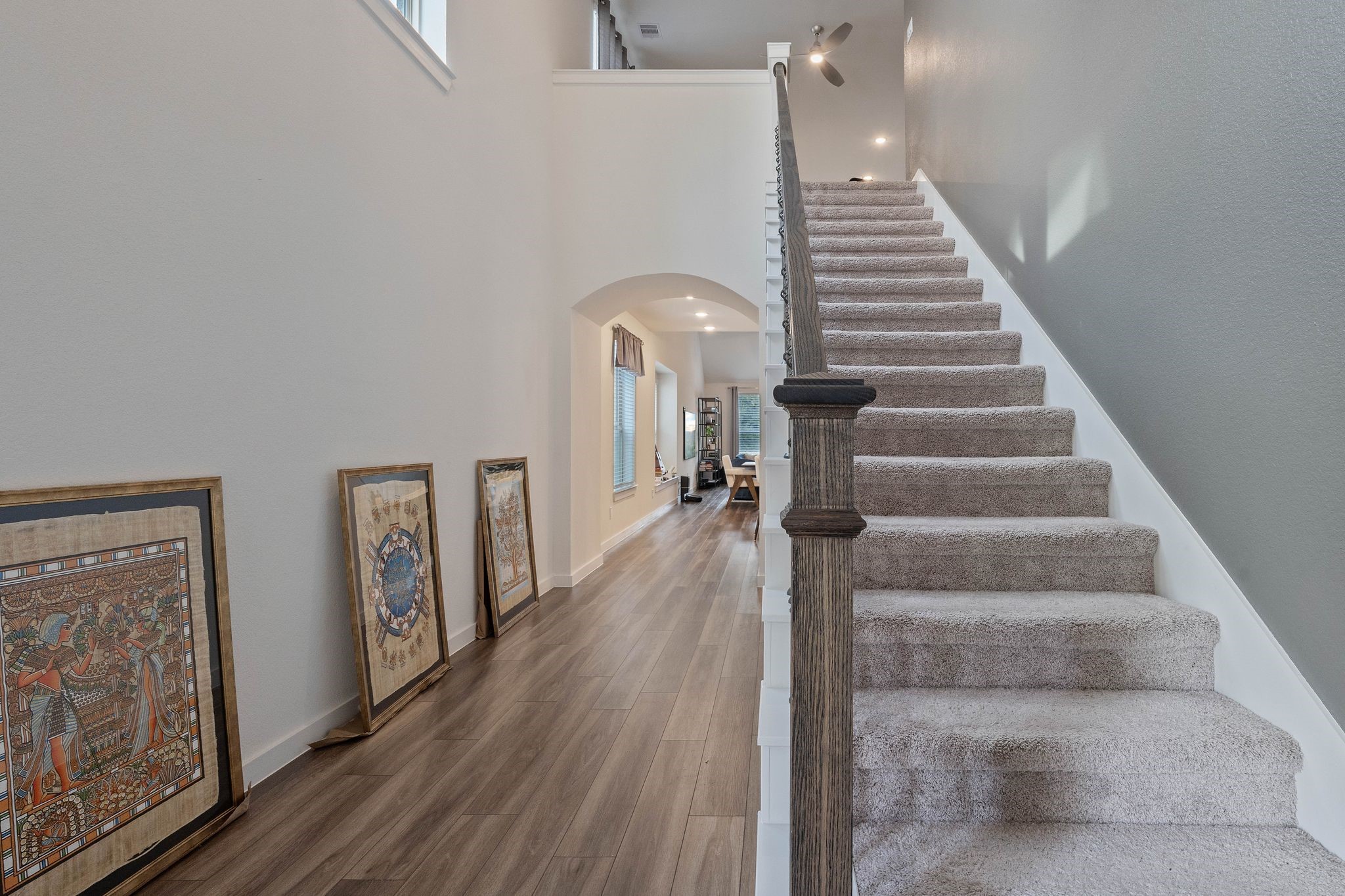 509 Timber Voyage Court Conroe, TX 77304 - Photo 6 of 36 a view of entryway and hall with wooden floor