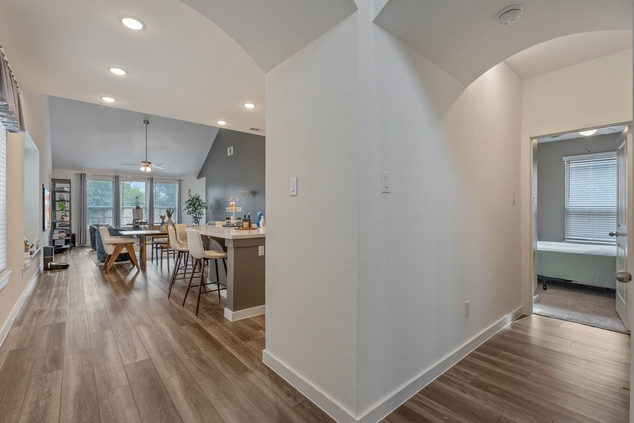 509 Timber Voyage Court Conroe, TX 77304 - Photo 7 of 36 a view of a living room and dining room