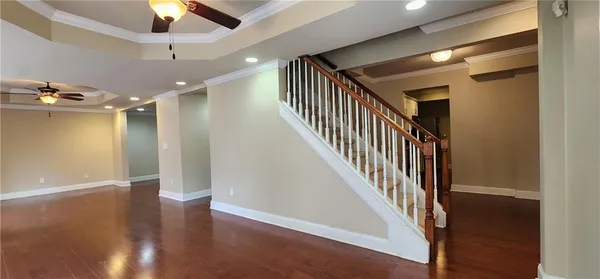 wooden floor in an empty room