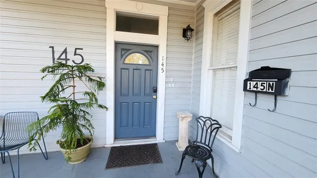 a view of an entryway door