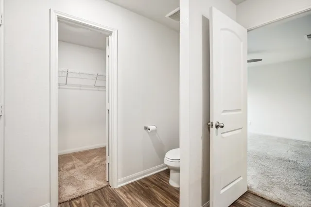a bathroom with a toilet