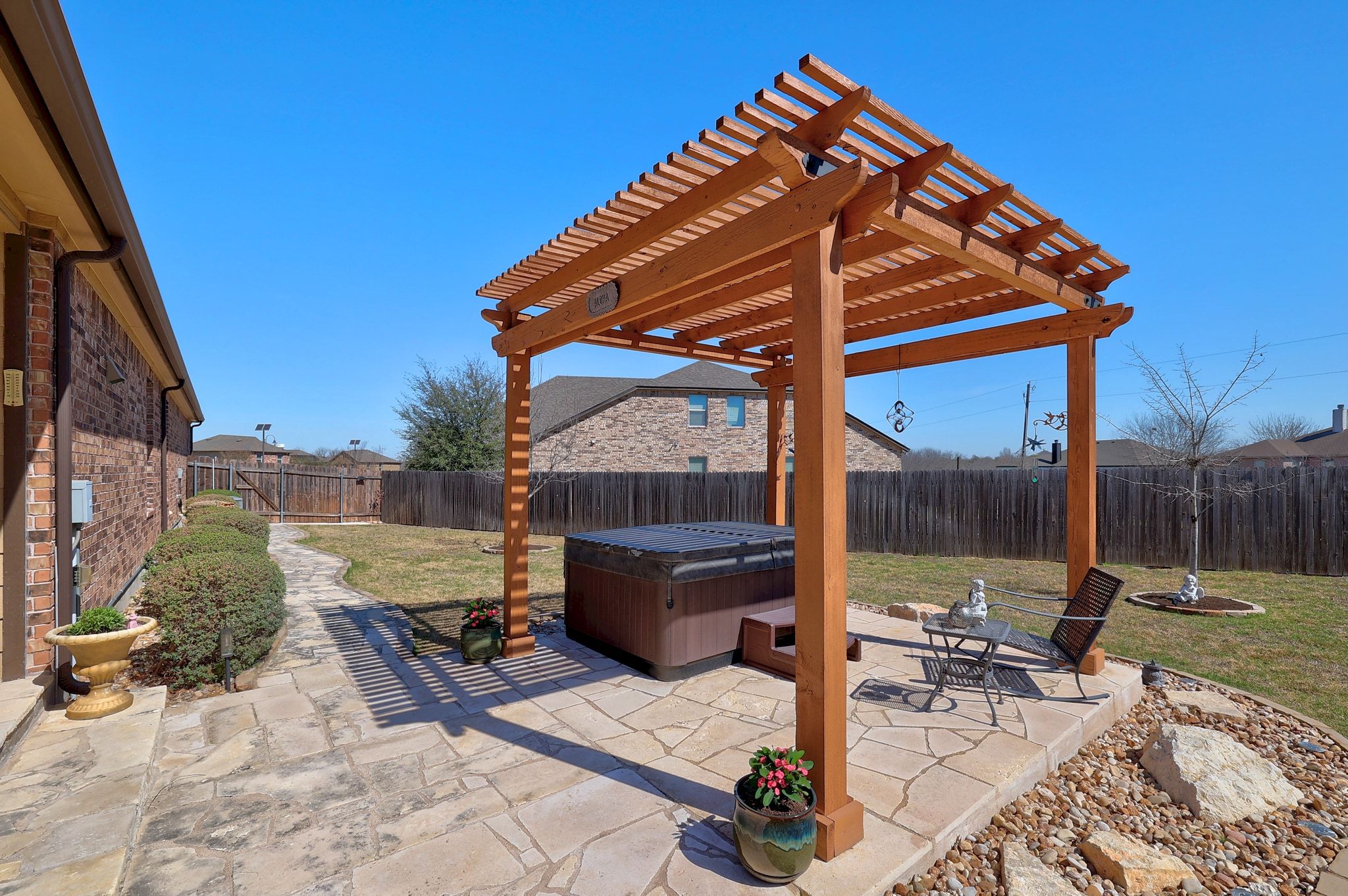 646 Landon Samuel Loop Pflugerville, TX 78660 - Photo 34 of 40 a view of outdoor space yard deck patio and swimming pool