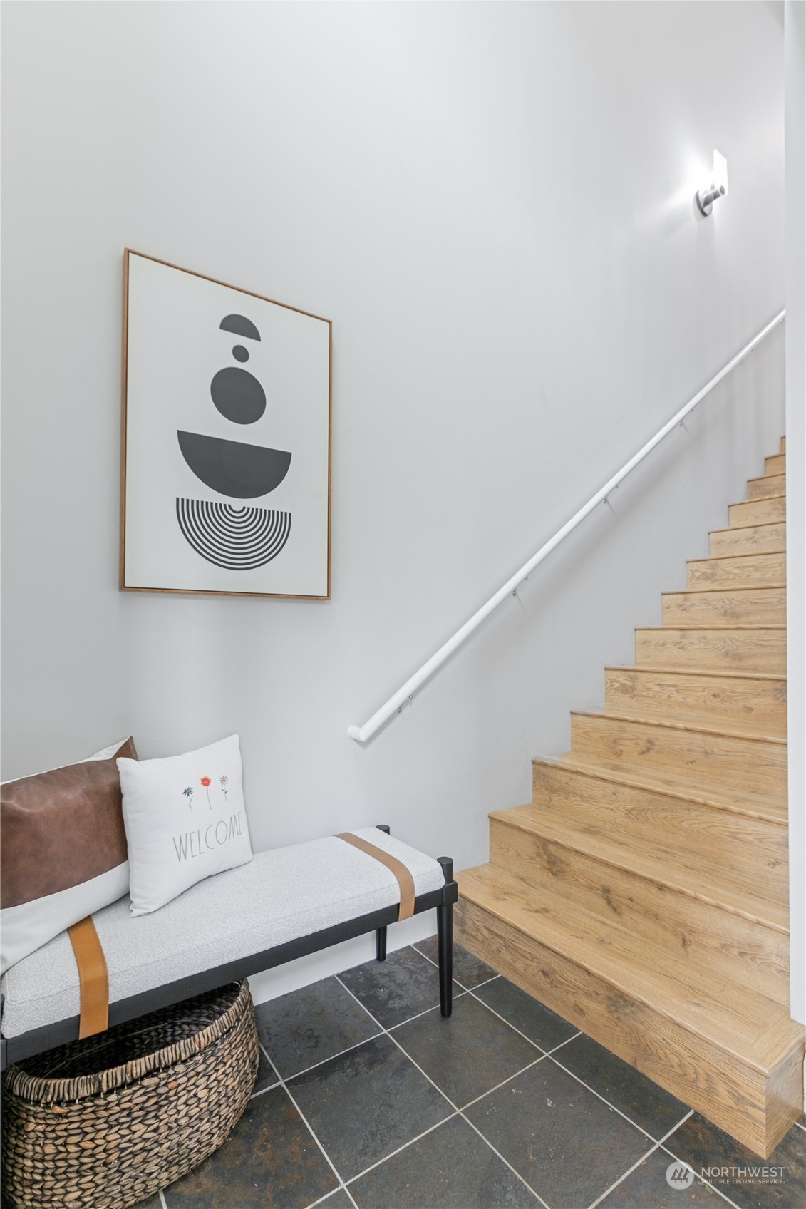 2115 201st Place Southeast, Unit D3 Bothell, WA 98012 - Photo 3 of 25 a view of entryway with stairs and furniture