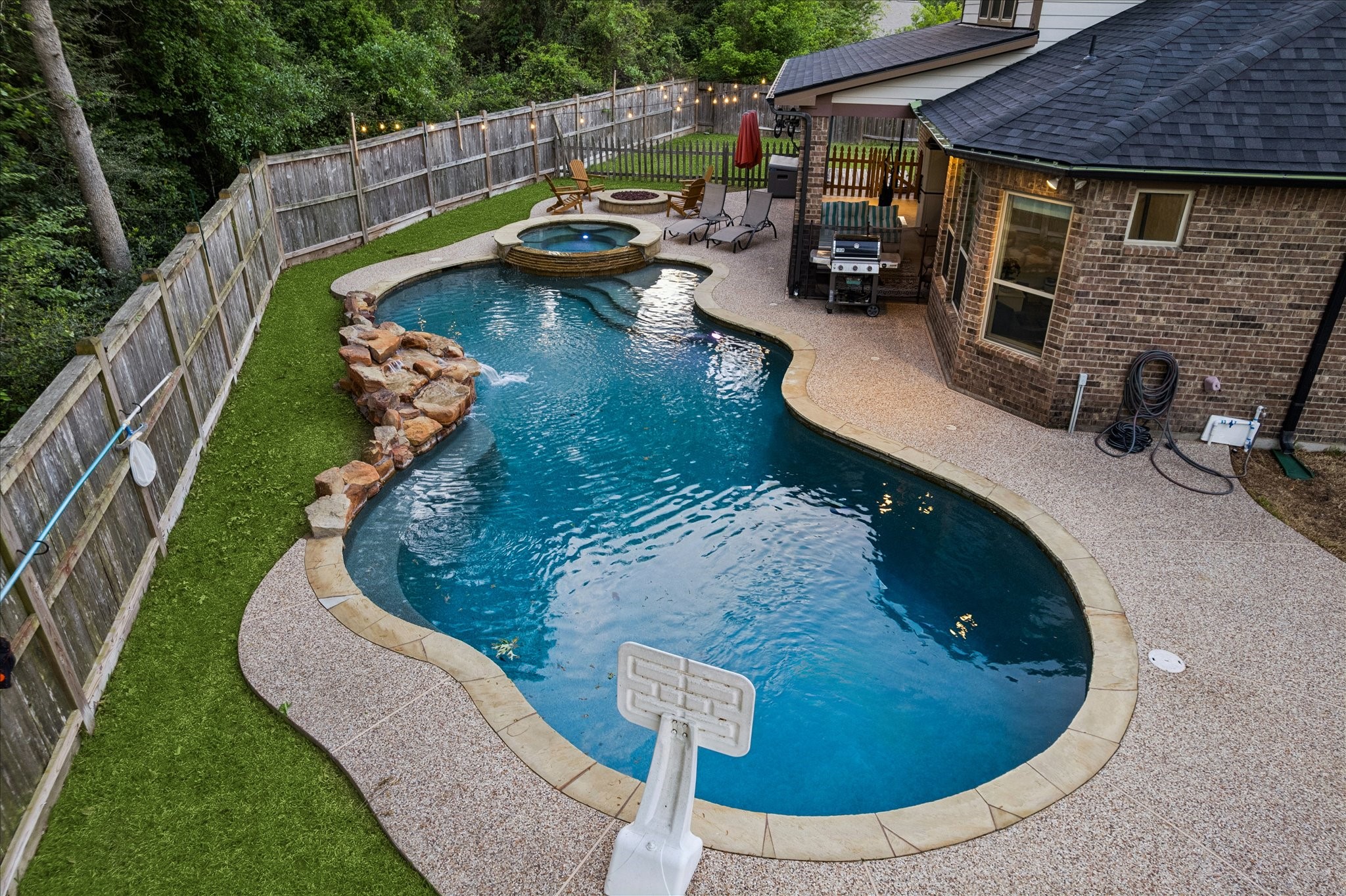 31618 Ember Trail Lane Spring, TX 77386 - Photo 34 of 44 Large salt water pool, no back neighbors