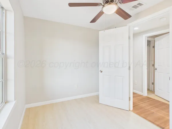 a view of an empty room