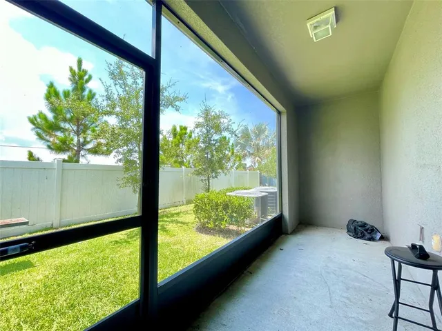a view of an outdoor sitting area