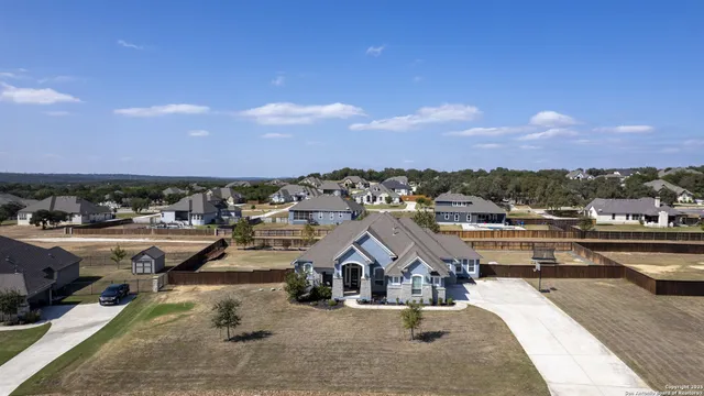 an aerial view of multiple house