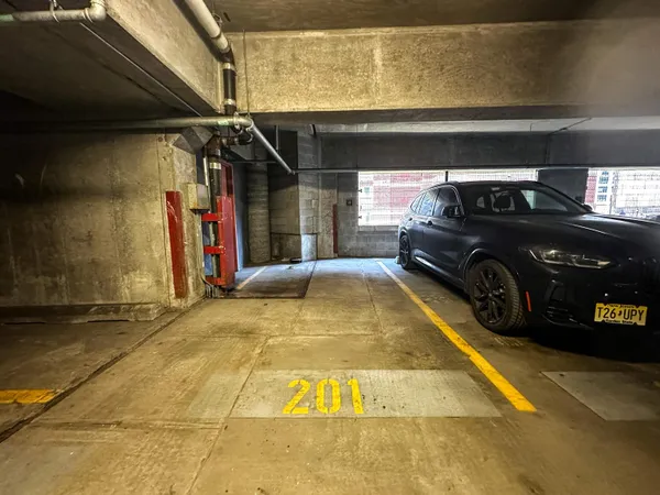 a view of parking garage