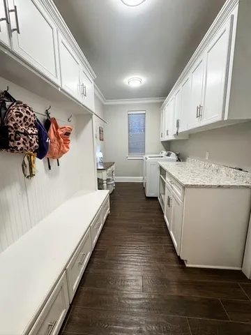 a view of a patio with swimming pool