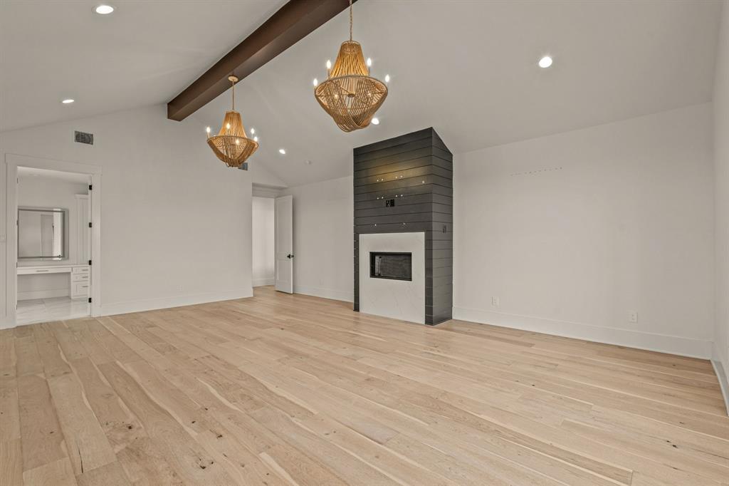 227 High View Trail Aledo, TX 76008 - Photo 17 of 39 Spacious first floor primary with a fireplace and sitting area