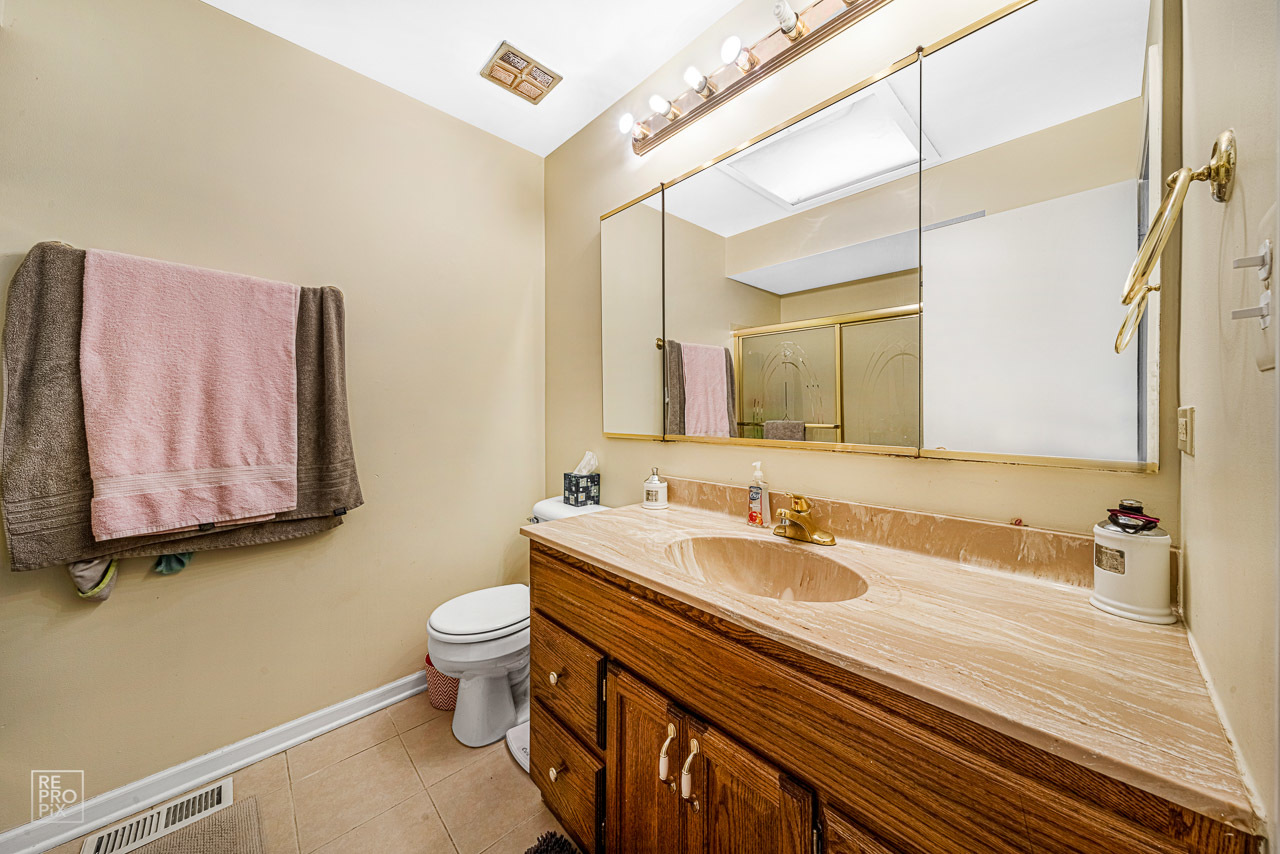 20 North Dee Road Park Ridge, IL 60068 - Photo 11 of 15 a bathroom with a sink a toilet and a mirror