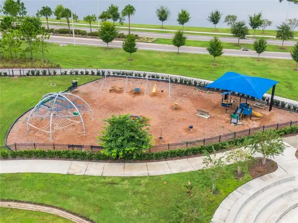 a view of a park with a park