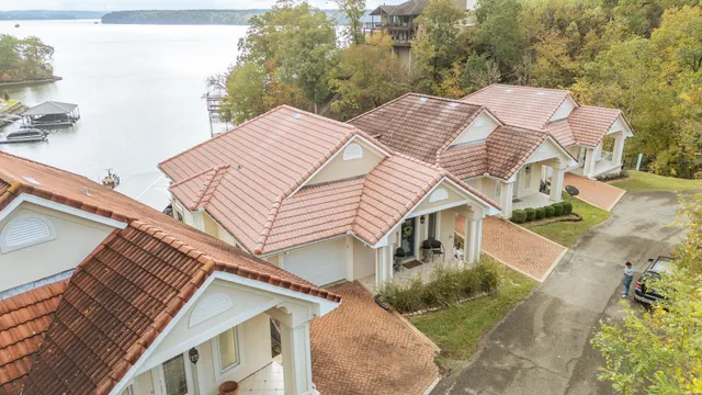 a aerial view of a house