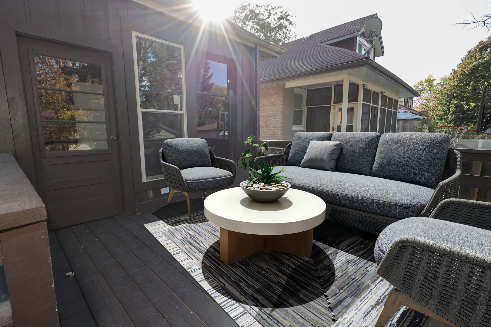 1724 West 105th Street Chicago, IL 60643 - Photo 33 of 34 a view of a patio with a dining table and chairs