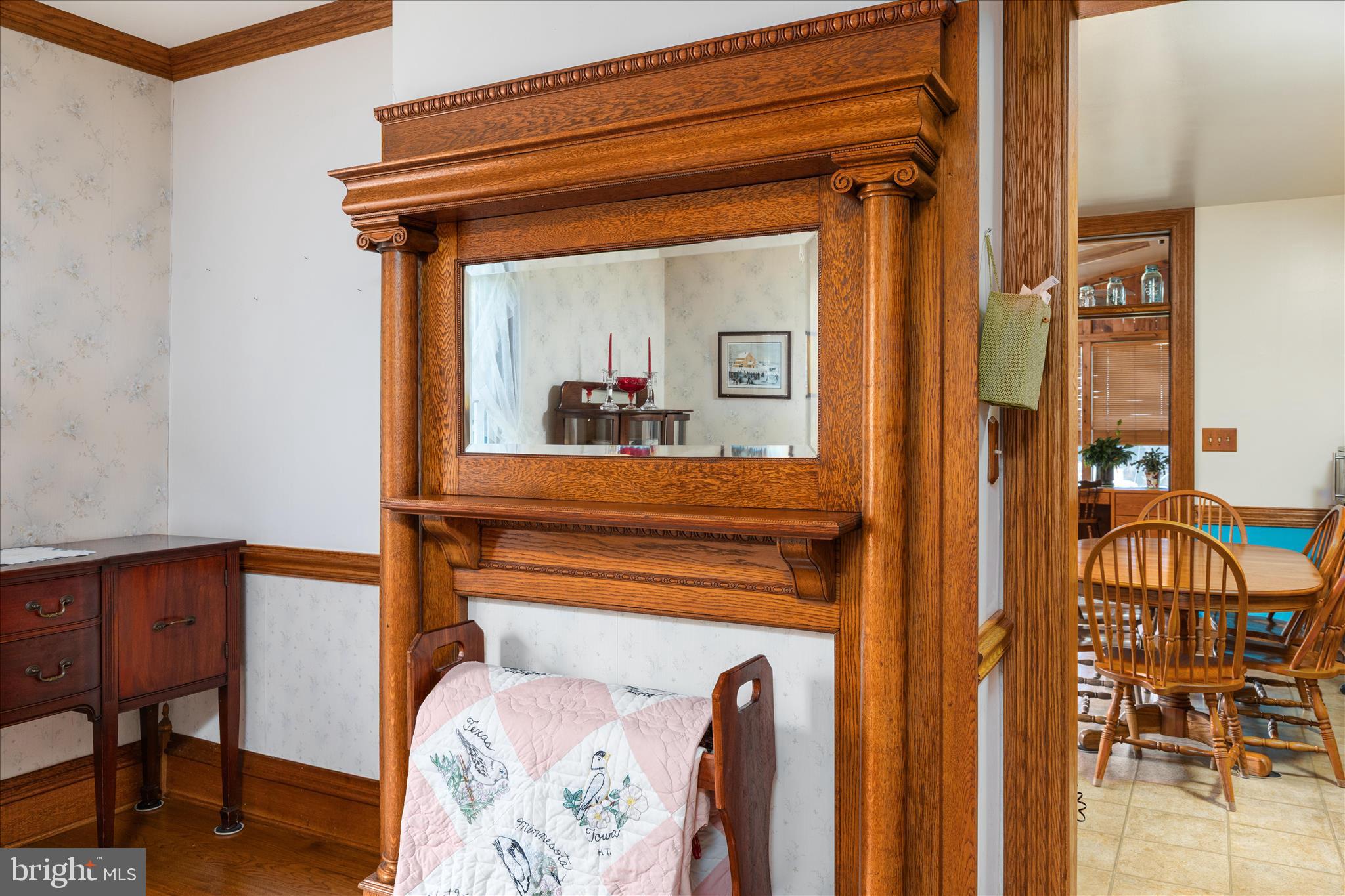 4263 St Davids Church Road Fort Valley, VA 22652 - Photo 14 of 60 Dining room/ mantle