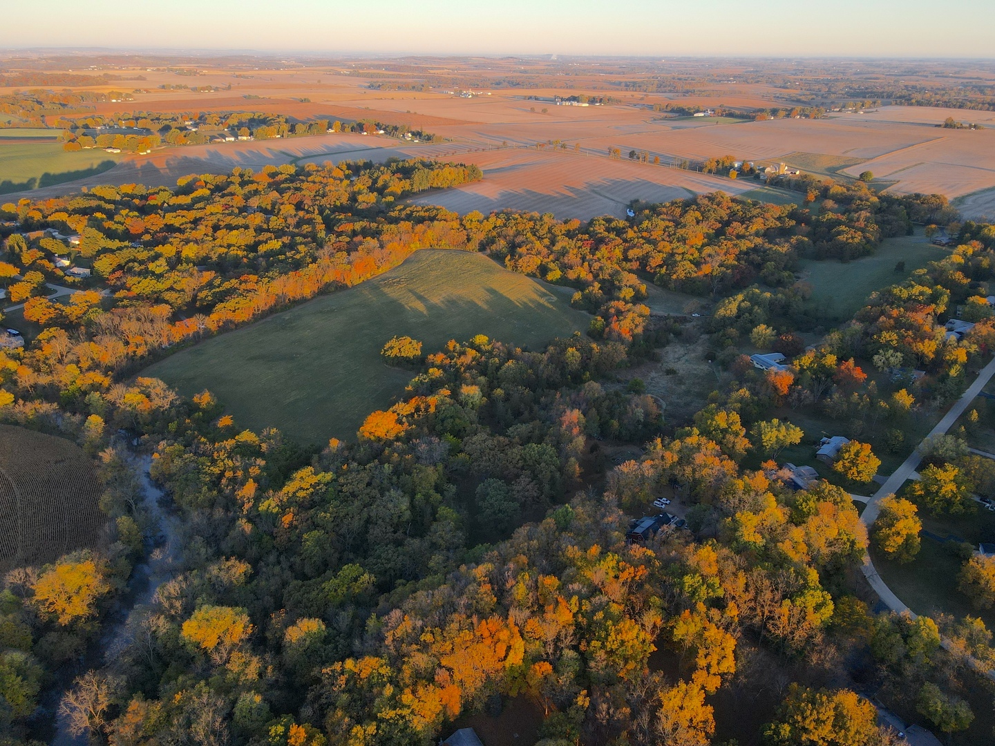 0 Mountain Lane Freeport, IL 61032 - Photo 6 of 78 an aerial view of lake and residential houses with outdoor space