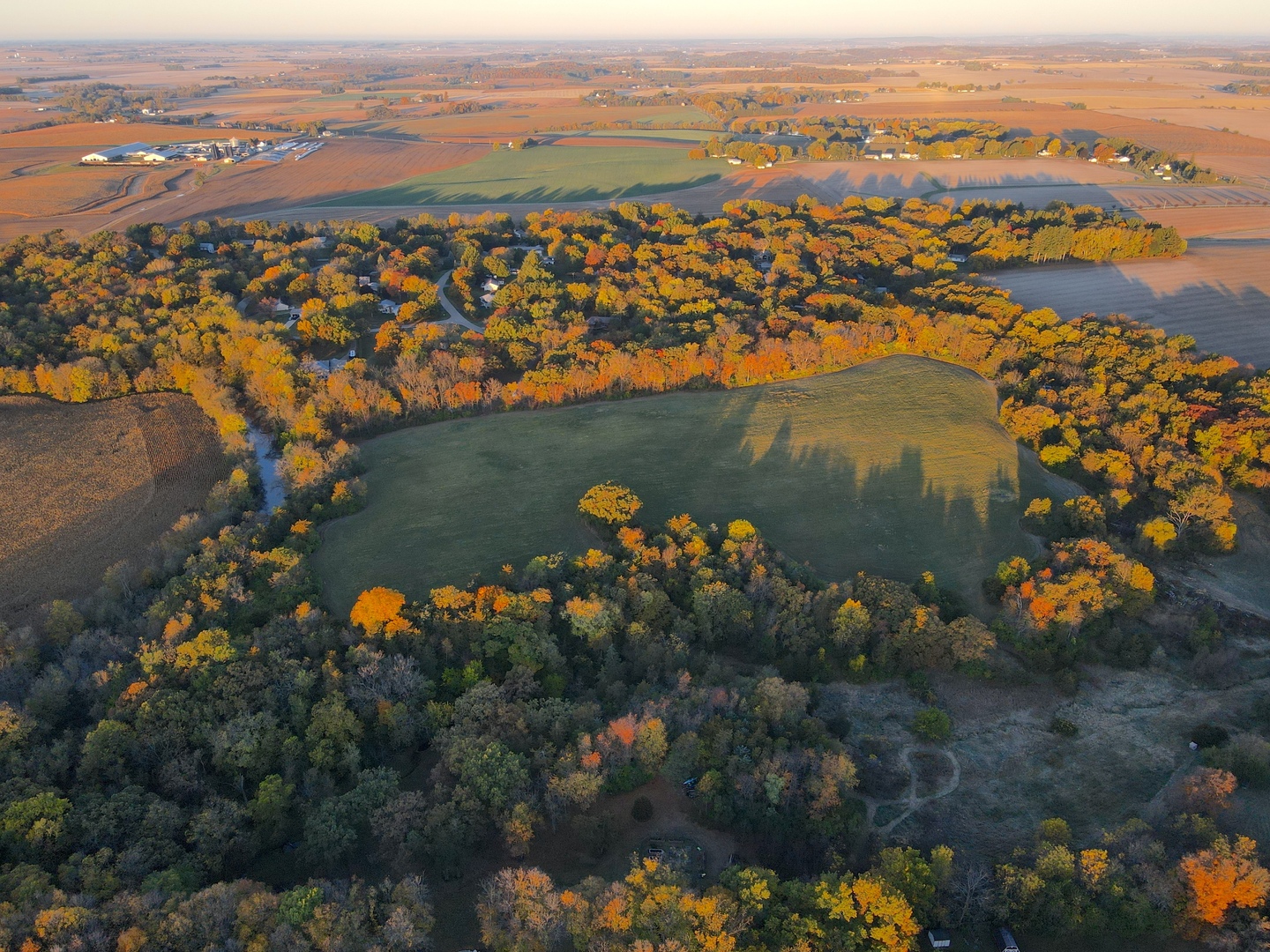 0 Mountain Lane Freeport, IL 61032 - Photo 7 of 78 an aerial view of lake and residential houses with outdoor space