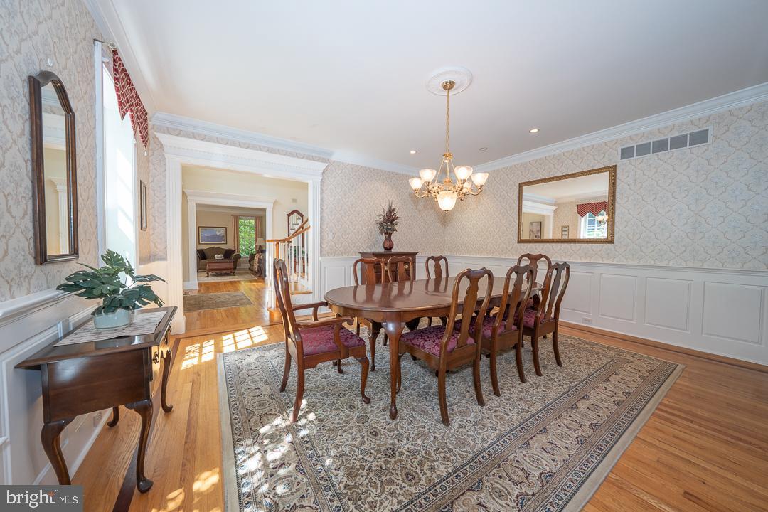 2 Spring Meadows Farm Lane Malvern, PA 19355 - Photo 9 of 63 a view of a dining room with furniture window and wooden floor