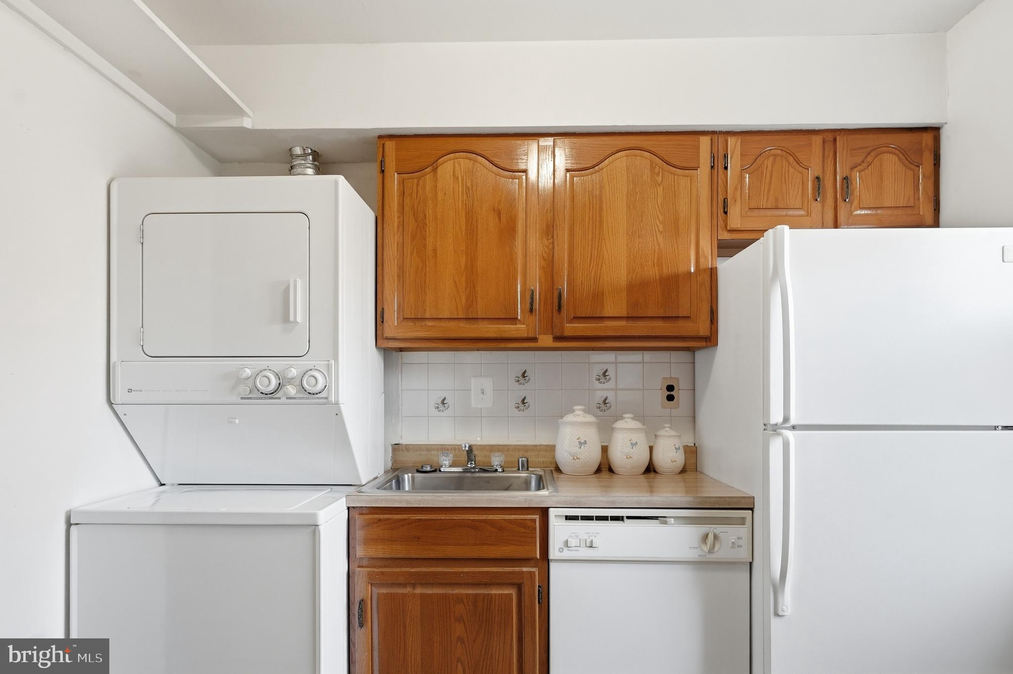 2011 37th Street Southeast, Unit 202 Washington, DC 20020 - Photo 20 of 24 a kitchen with a refrigerator and a sink