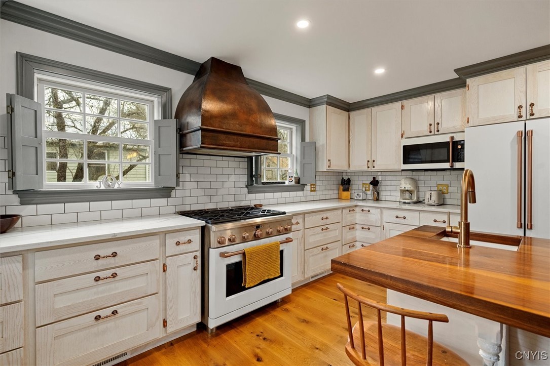 27 Madison Street Hamilton, NY 13346 - Photo 16 of 50 Kitchen with white oak flooring and black walnut b