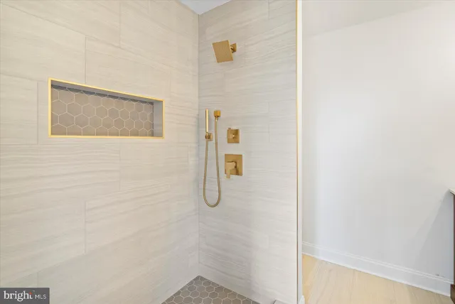 a view of a hallway with elevator