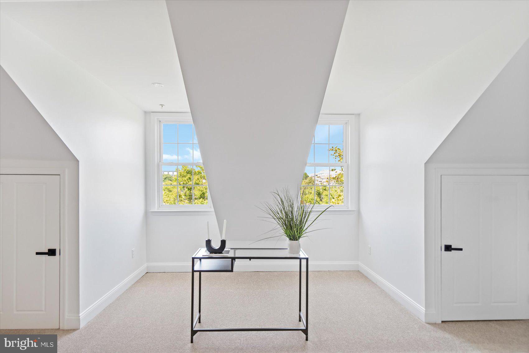 829 McHenry Street Baltimore, MD 21230 - Photo 39 of 41 a hallway with painting on the wall and a potted plant