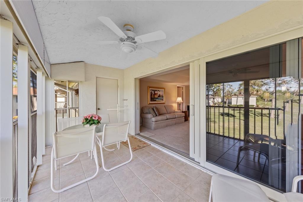 273 Albi Road, Unit 4 Naples, FL 34112 - Photo 18 of 50 Lanai featuring ceiling fan