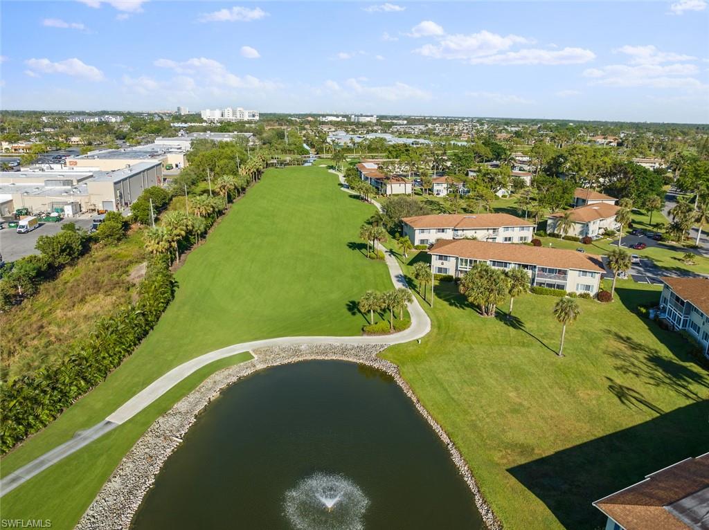 273 Albi Road, Unit 4 Naples, FL 34112 - Photo 36 of 50 Bird's eye view with a water view