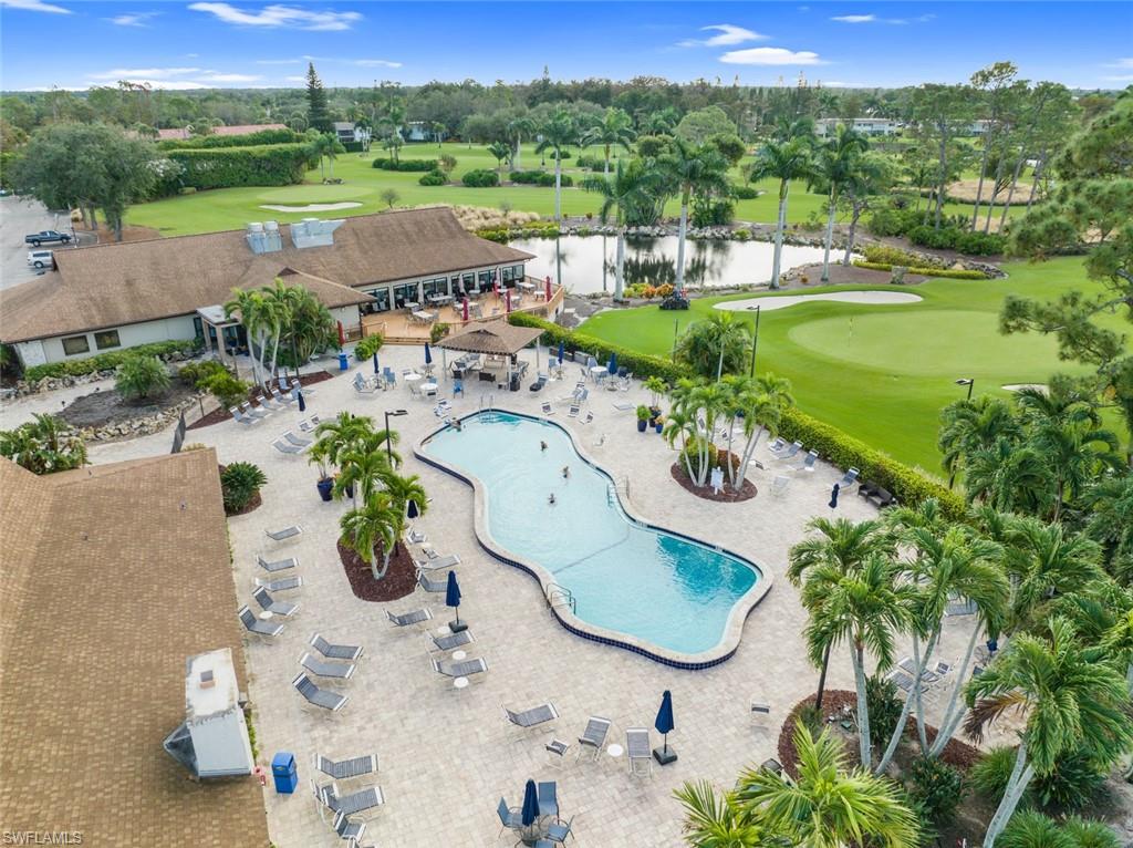 273 Albi Road, Unit 4 Naples, FL 34112 - Photo 49 of 50 Bird's eye view with a water view