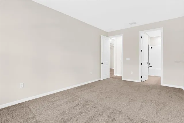 a view of an empty room