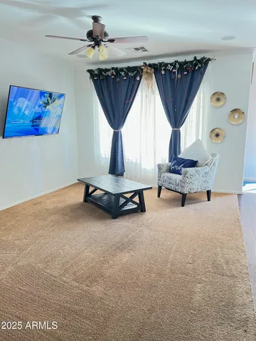 a room with gym equipment and window