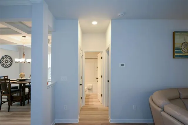 a view of an empty room