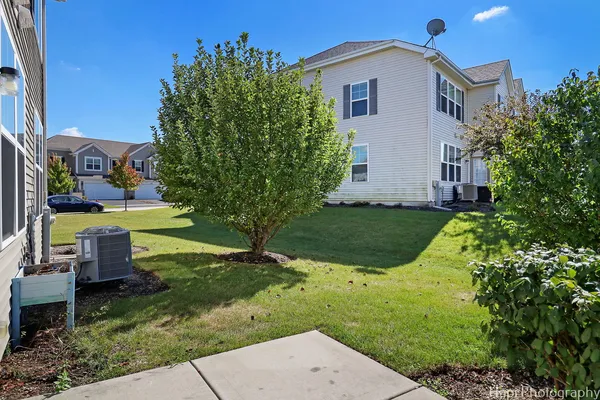 a house view with a garden space